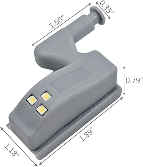 LiXiongBao 9 Pack Closet Hinge LED Sensor Light -Smart Touch Induction Cabinet Light for Kitchen Cabinet Cupboard Night