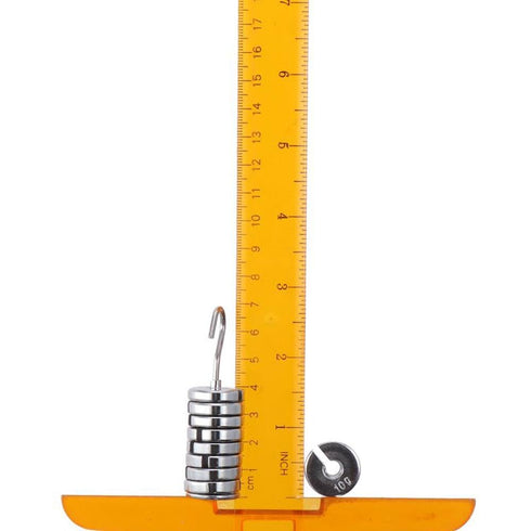 Durable Silver Lab Slotted Mass Set with Hanger and Case, 10g Each, High Quality Chromium-Plated Metal Slotted Weights