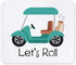 CafePress Non-Slip Gaming Mousepad - Lets Roll Design