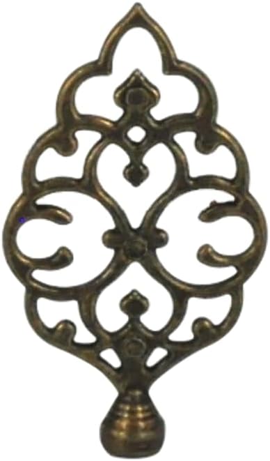 Paykoc Imports 3.75" Decorative Metal Finial Top Threaded Top Lock for Upright Style Table Lamps