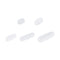 MECCANIXITY Magnetic Stirrer Mixer Stir Bar Rod, 5Pcs with PTFE Coating for Laboratory