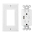 Zigbee Wall Outlet with USB - One Controlled, One Always On, Compatible with Google Assistant and Alexa