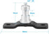 2-Pack 5/8" 1/4" T-Type Wall Ceiling Mount Light Stand Stud with Thread Anchor for Studio Lighting
