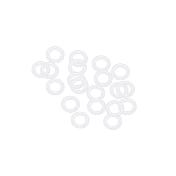 uxcell White Silicone O-Rings, 7mm OD 4mm ID 1.5mm Width VMQ Seal Gasket, Pack of 20 for Pipe Repair