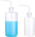 Yuelong Plastic Squeeze Bottle - 2Pcs Safety Wash Bottle 500ml & 250ml for Medical Tattoo Supplies