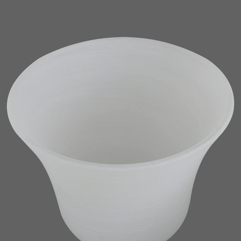 2 Pack 2-1/8-Inch G0075 White Frosted Spiral Textured Glass Lamp Shades, Bell Shaped Light Fixture Replacement Globe