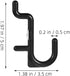 80pcs J-Shaped Pegboard Hooks for Garage Tool Storage Heavy Duty Black Plastic Peg Hooks for Peg Board Wall Hanging