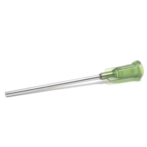 14 Gauge 1.5 Inch Blunt Tip Dispensing Needle with Luer Lock, Precision Applicator, 50 PCS (Olive)