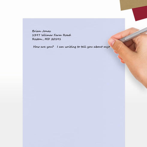 LUXPaper 8.5" x 11" Paper, Letter Size, Lilac Purple, 80lb. Text, 50 Qty