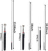 Set, 3Pcs 4Pcs Telescoping Magnetic Pickup Tool Round and Square Inspection Mirror Telescoping with LED Lights, Magnet