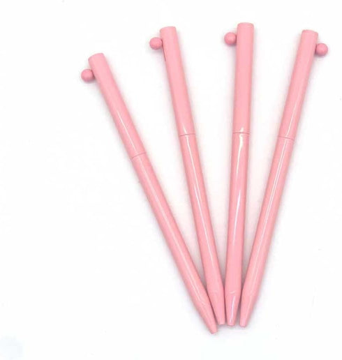 Balmy Pastel Ballpoint Pens, 4Pcs Comfortable Writing Pens, Black Ink Medium Point Gift Pens