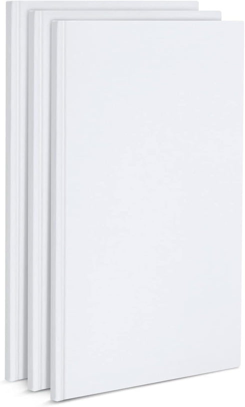Paper Junkie 3 Pack Hardcover Books for Kids, Unlined Sketchbook Journal, 18 Sheets / 36 Pages (7 x 10 In)