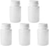 Othmro PE Plastic Lab Chemical Reagent Bottles, 5pcs 150ml/5.1oz Wide Mouth Round Sample Storage