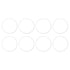 PATIKIL 8pcs Tri Clamps Gasket, 23.35cm OD 219mm ID Sanitary TC Tri
