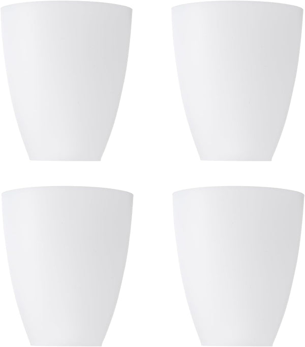 PATIKIL 4.5" High 3.9" Diameter 1.2" Fitter Plastic Lampshade, 4 Pack Plastic