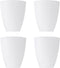 PATIKIL 4.5" High 3.9" Diameter 1.2" Fitter Plastic Lampshade, 4 Pack Plastic