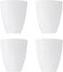 PATIKIL 4.5" High 3.9" Diameter 1.2" Fitter Plastic Lampshade, 4 Pack Plastic