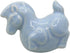 HanOaki Pottery and Porcelain Cabinet Door Handle with Cartoon Horse Design, Brass Base