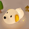 S NMT Cute Dog Silicone Night Light for Kids Room, 7 Colors
