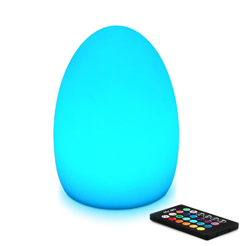 Mr.Go 8-Inch Rechargeable LED Egg Light - Dimmable Baby Night Light with