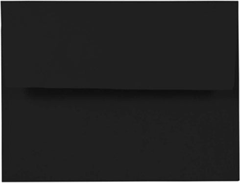 JAM PAPER A2 Premium Invitation Envelopes - 4 3/8 x 5 3/4 - Smooth Black - 100/Pack
