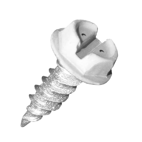 Malco HW8X3/4 ZWG Sheet Metal Screw, 100 Pack, 3/4" Length, White