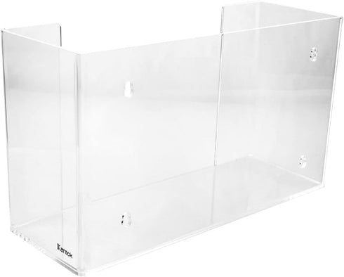 Counter 11.5" 4.2" 6.75", Kantek or Wall Mounted Acrylic Paper Towel Dispenser Holder, Fits C-Fold and Multi-Fold