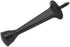 QCAA Heavy Duty Solid Rigid Door Stop, 3", Zinc Die Cast, Matte Black, Made in Taiwan, 5 Pack