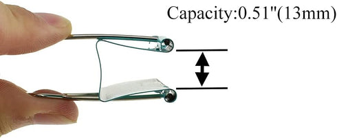 HAHIYO Large Binder Clips Paper Clamps 1.57 inches Width Heavy Duty Spring Steel 30 Pack for Home Office School