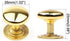 Set of 6 Modern Round Cabinet Hardware Knob Kitchen Drawer Dresser Handles Furniture Wardrobe Pull Gold Single Hole by Pxyelec