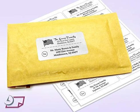 NextDayLabels – 4” x 2” White Rectangular Sticker Labels for Printer - Shipping Labels (25 Sheets, 10 Per Sheet, 250