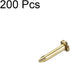 uxcell Small Tiny Hardware Nails Iron 1.2X6mm(DxL) for DIY Decorative Wooden Boxes Accessories Gold Tone 200pcs