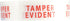 Tamper Evident Labels, Small Clear with Red Ink, 500 Adhesive Stickers, 0.5 x 1.5 Inch Rectangles