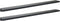 LC LICTOP Concealed Handle Black Mount Finger Edge Pull for Home Kitchen Door Drawer Cabinet, 400mm Length, 2Pcs