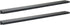 LC LICTOP Concealed Handle Black Mount Finger Edge Pull for Home Kitchen Door Drawer Cabinet, 400mm Length, 2Pcs