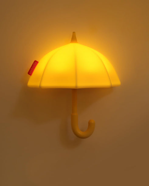 joyful xinghai Kids Night Light Umbrella, Silicone Tap Control Magnetic Bedside Lamp with Time