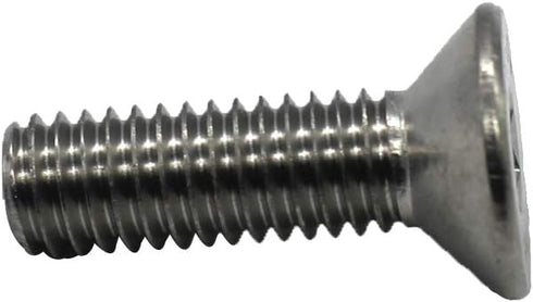 Fullerkreg 18-8 Stainless Steel Hex Drive Flat Head Screw M5 x 0.8 mm Thread, 12 mm Long, Packs of 100
