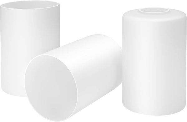 Canomo 3 Packs Opal White Frosted Glass Lamp Shade Replacement, 6"x 4"