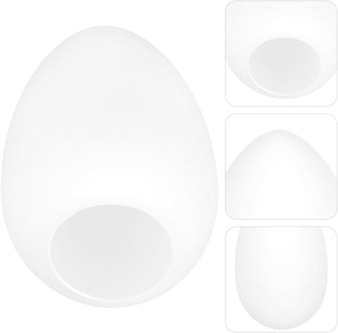 5.90X3.14 Inch Frosted Glass Lampshade Water Drop Shape Indoor Light Cover Lamp Shade Replacement for Table Pendant
