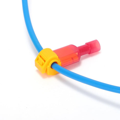 HKS 120PCS/60 Pairs T-TAP Wire Connector, Quick Splice Disconnect Yellow AWG 14-12 Self-Stripping Electrical Terminals