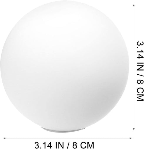 Ipetboom 3.1 Inch G9 Bulb, Frosted White Glass Globe for Light Fixtures - Round Replacement Shade Cover with Standard