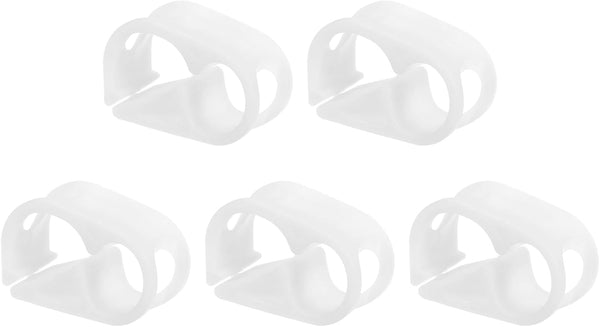 uxcell 5pcs Plastic Tubing Clamps, 3/16"-5/16" Tube OD Adjustable Hose Clamp for Laboratory Pinch Valve Flow Control