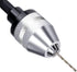 Fixinus 2 Pieces Keyless Drill Chucks - 1/4 Inch Hex Shank Drill Bit Adapter, Fast Change Converter for Impact Drill
