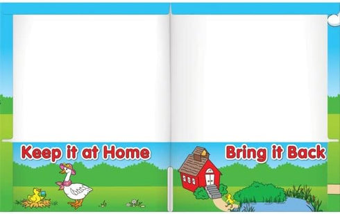 Really Good Stuff Early Childhood Take Home Folders, Set of 12 Bulk School Supplies, Organizer for Students