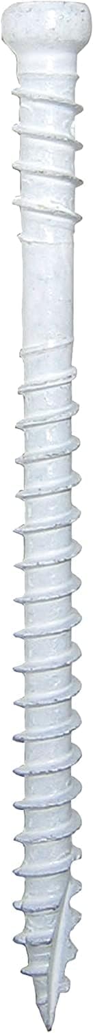 GRK White, 8, 772691176288 Fasteners 17628 RT Composite #8 x 2 Screws 100CT, 100 Count by GRK