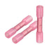Butt Splice Connector Heat Shrinkable Insulated, BHT1.25, 0.5-1.5mm² (22-16 AWG), Electrical Cable Crimp Tube, Red, 50