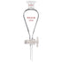 stonylab Borosilicate Glass 125 ml Heavy Wall Conical Separatory Funnel with 24/29 Joints and PTFE Stopcock