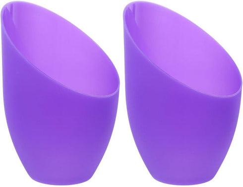 Amosfun 2Pcs Inclined Horseshoe Lampshades Plastic Covers for Led Floor and Table