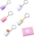 Leadigol Cute Mini Stapler with Keychain - Macaron Color Animal Stapler for School Office