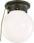 Design House Millbridge Globe 6 Inch Diameter Indoor Ceiling Light Fixture with